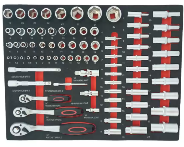 Weber Tools 250-Delige Gevulde Deluxe Gereedschapswagen inlay 2